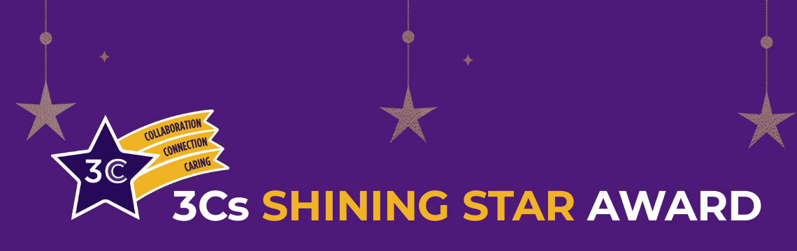 3Cs Shining Star Award text with start logo